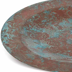 Viadurini Kitchen Küchenzubehör-Tischset aus massivem Kupfer grün oder brüniert 6 Stück 28 cm - Rocho