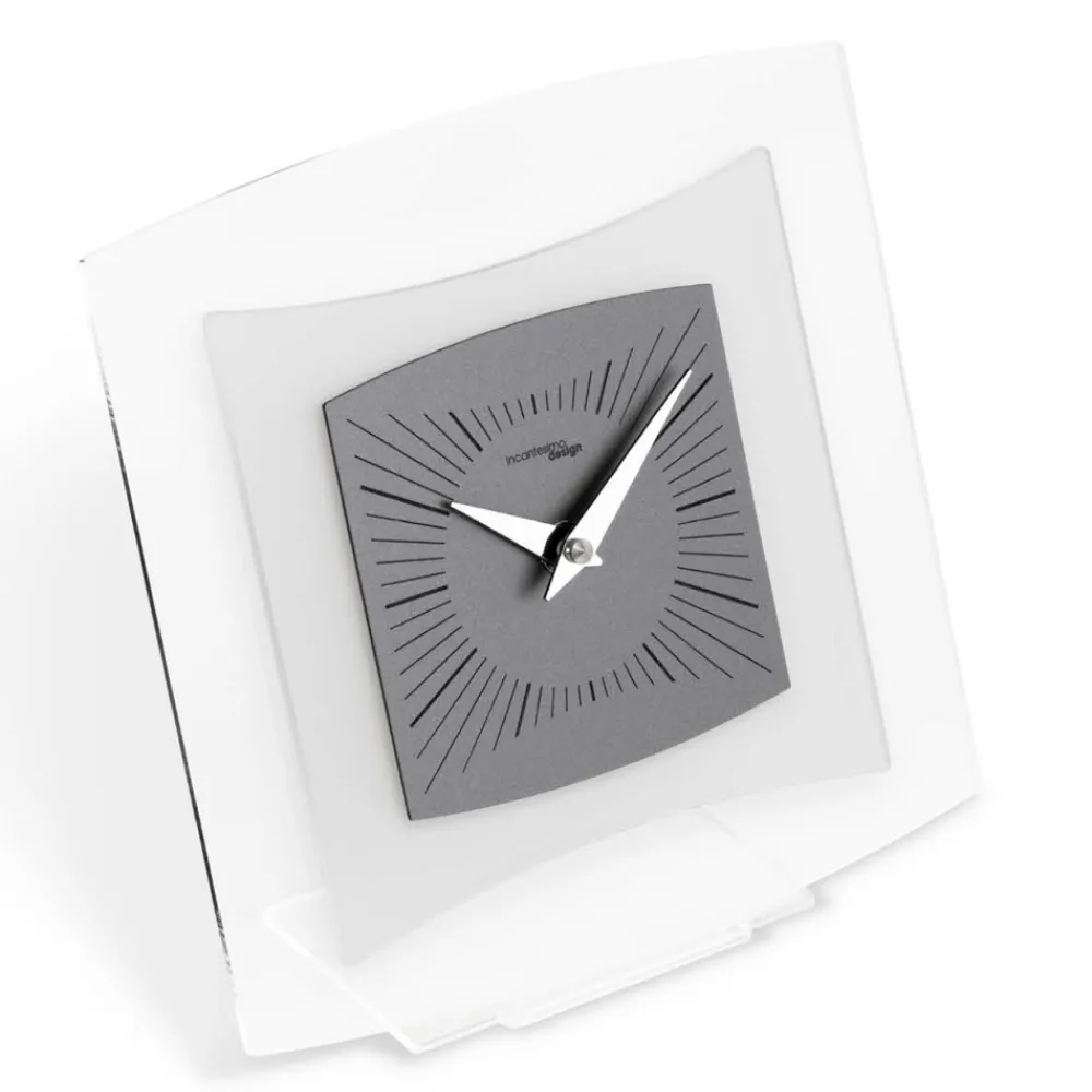 Viadurini Time Design Tischuhren-Tischuhr aus transparentem und Bisatin-Methacrylat, hergestellt in Italien – Glad