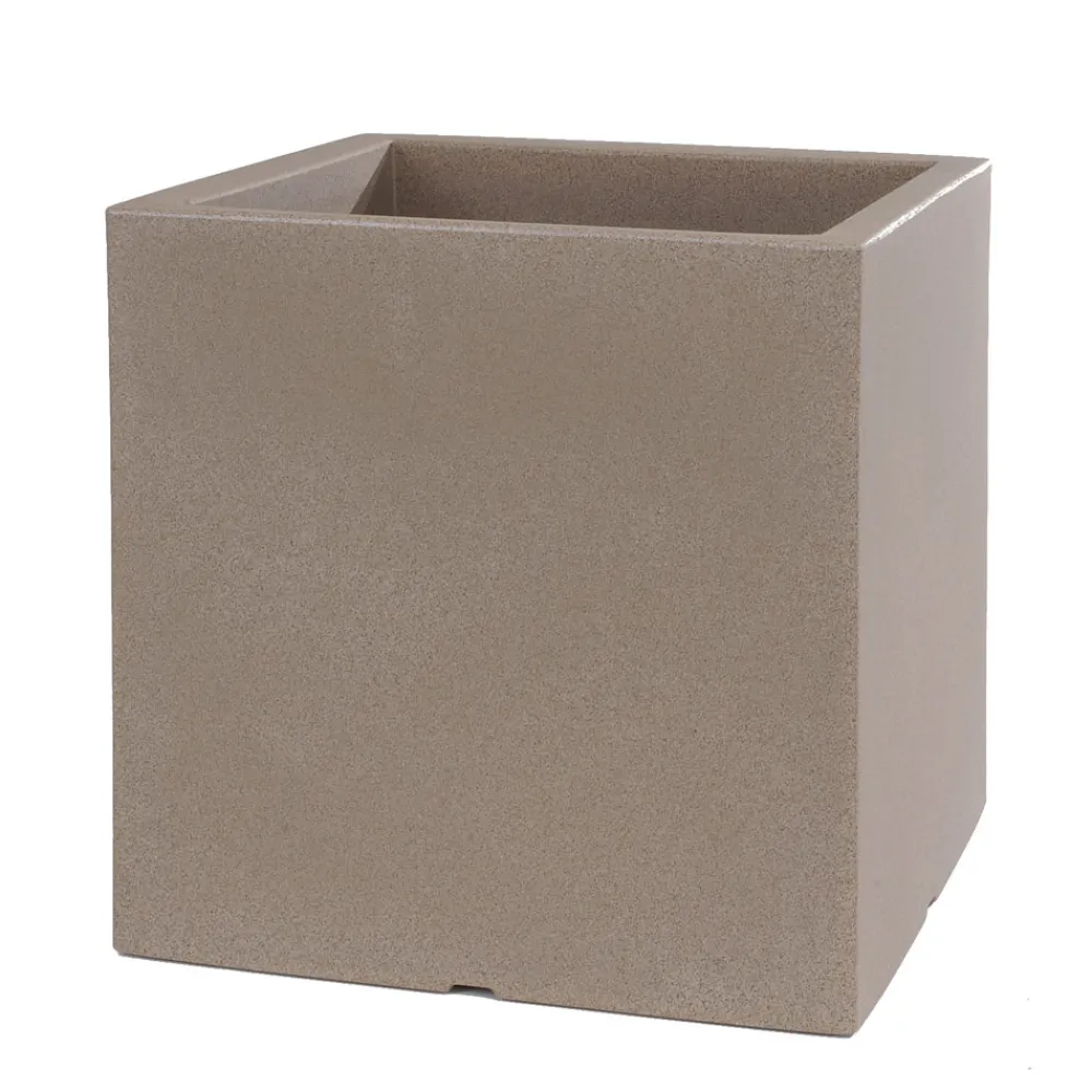 Viadurini in the Garden Gartenideen-Topf oder quadratischer Gartenteiler dreifarbig Made in Italy - Pflanzen