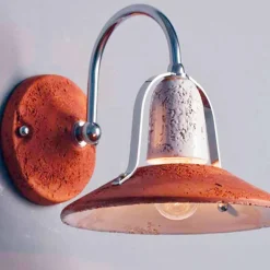 Toscot Vintage Wandleuchten-Asiago Wandlampe mit Arm Made in Toskana