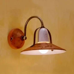 Toscot Vintage Wandleuchten-Asiago Wandlampe mit Arm Made in Toskana