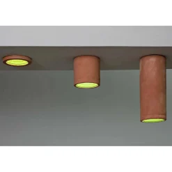 Toscot Design Deckenleuchten-Carso Einbaustrahler Ø14 cm aus Terrakotta, hergestellt in der Toskana