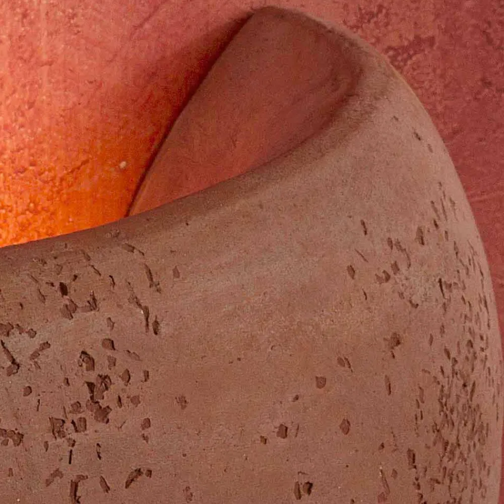 Toscot Garten-Wandlampen-Castelverde Terrakotta-Wandlampe für den Innen- und Außenbereich made in Italy