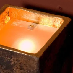 Toscot Vintage Wandleuchten-Montecristo Wandleuchte würfelförmig Made in Toscana