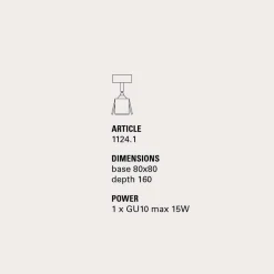 Toscot Vintage Wandleuchten-Piastra Deckenleuchte 1-flammig Made in Toscana