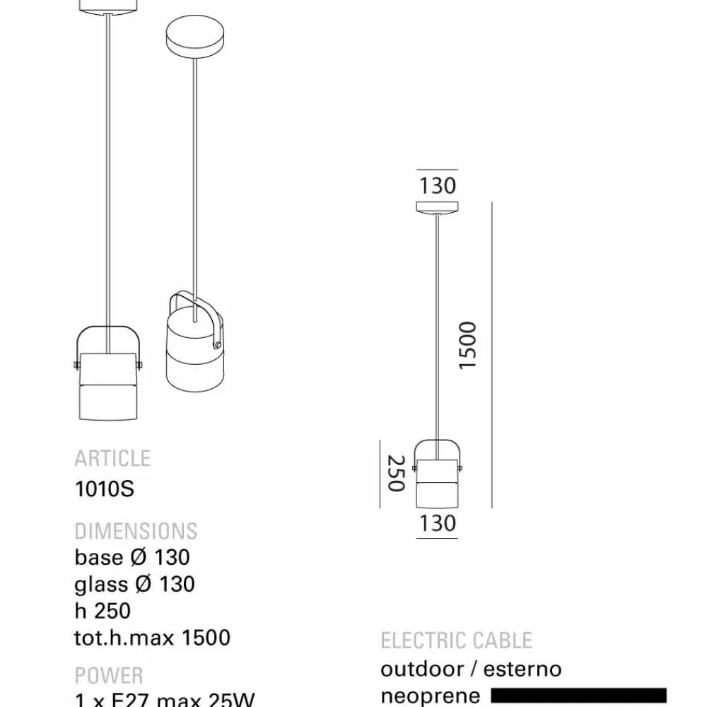 Toscot Moderne Pendelleuchten-Swing Pendelleuchte aus geblasenes Glas made in Toscana