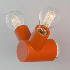 Toscot Vintage Wandleuchten-Traffic Wandleuchte aus Keramik und Metall, hergestellt in der Toskana