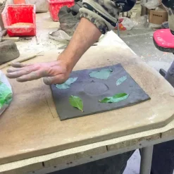 Toscot Klassische Wandleuchten-Vivaldi Wandlampe aus Terrakotta made in Italy