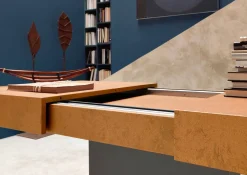 Viadurini Living Tisch Höhenverstellbar-Transformator Couchtisch mit Mörtel-Effekt-Platte Made in Italy - Romantisch