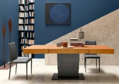 Viadurini Living Tisch Höhenverstellbar-Transformator Couchtisch mit Mörtel-Effekt-Platte Made in Italy - Romantisch