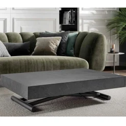 Viadurini Living Tisch Höhenverstellbar-Transformierbarer Couchtisch mit Schieferoberfläche aus Holz - Ademo