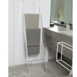 Viadurini Bathroom Badetuchhalter-Transparente Acryl-Kristall-Badetuchhalter-Leiter - Smart