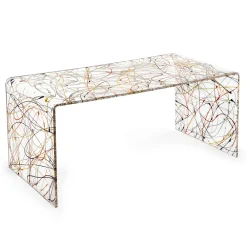 Viadurini Living Moderne Couchtische-Transparenter Couchtisch aus Plexiglas, hergestellt in Italien – Vichy