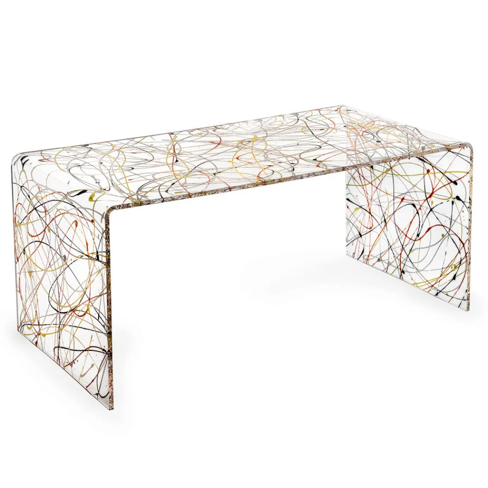 Viadurini Living Moderne Couchtische-Transparenter Couchtisch aus Plexiglas, hergestellt in Italien – Vichy
