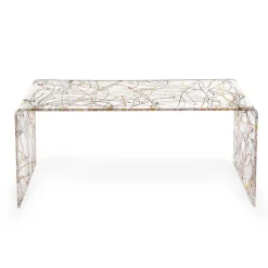 Viadurini Living Moderne Couchtische-Transparenter Couchtisch aus Plexiglas, hergestellt in Italien – Vichy