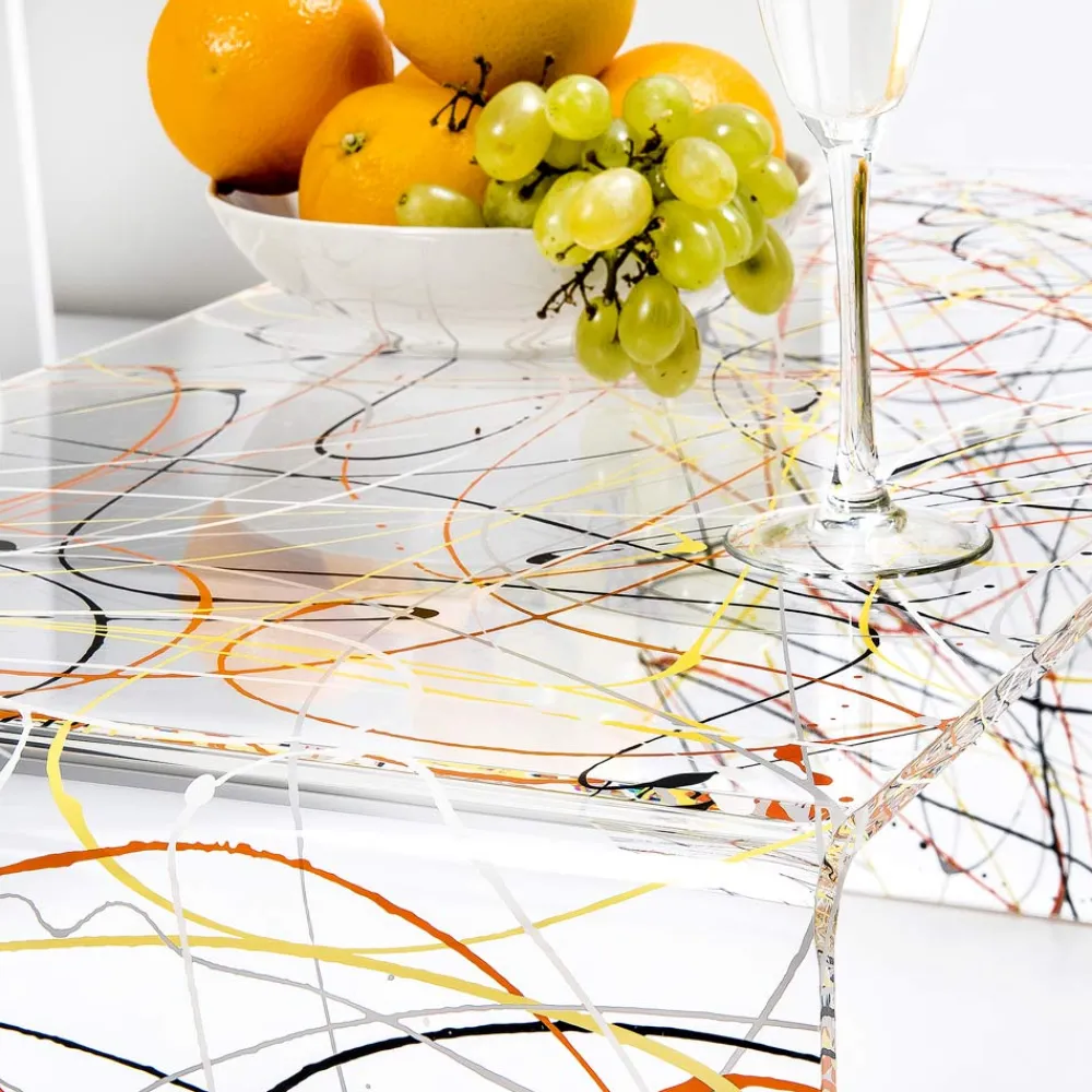 Viadurini Living Moderne Couchtische-Transparenter Couchtisch aus Plexiglas, hergestellt in Italien – Vichy