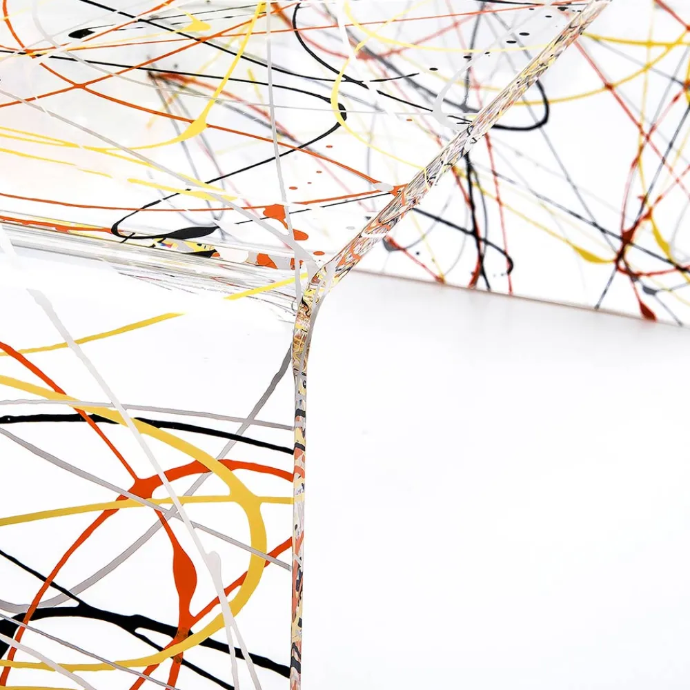 Viadurini Living Moderne Couchtische-Transparenter Couchtisch aus Plexiglas, hergestellt in Italien – Vichy