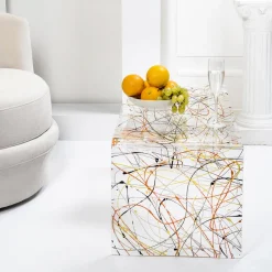 Viadurini Living Moderne Couchtische-Transparenter Couchtisch aus Plexiglas, hergestellt in Italien – Vichy