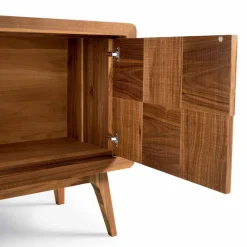 Viadurini Living Anrichte-3-türige Anrichte aus massives Nussholz in modernem Design Nensi