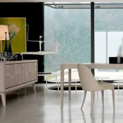 Viadurini Living Anrichte-3-türige Anrichte aus massives Nussholz in modernem Design Nensi