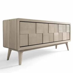 Viadurini Living Anrichte-3-türige Anrichte aus massives Nussholz in modernem Design Nensi