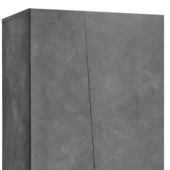 Viadurini Living Sideboards-2-türiger Kleiderschrank aus nachhaltigem Melaminholz in Weiß oder Schiefer - Joris