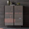 Viadurini Living Sideboards-2-türiges Sideboard aus ökologischem Holz und hochwertigem Metall Made in Italy - Aaron