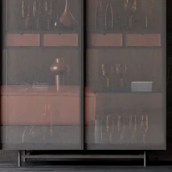 Viadurini Living Sideboards-2-türiges Sideboard aus ökologischem Holz und hochwertigem Metall Made in Italy - Aaron