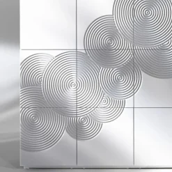 Viadurini Living Anrichte-8-türiges Sideboard im modernen Design Ardesia, weiß, schwarz oder gold