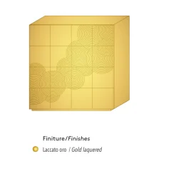 Viadurini Living Anrichte-8-türiges Sideboard im modernen Design Ardesia, weiß, schwarz oder gold