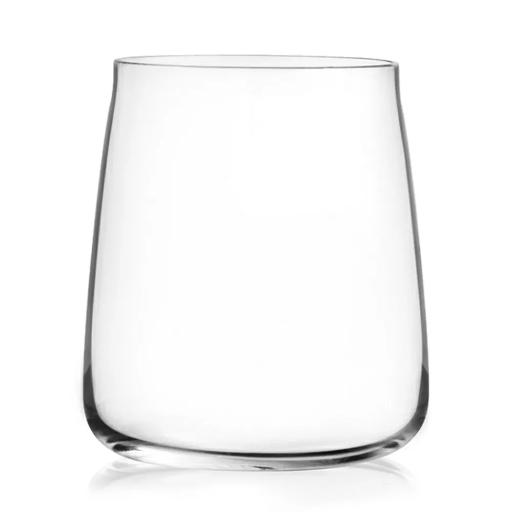 Viadurini Kitchen Italienisches Kristallgeschirr-Trinkglas Wassergläser Set Eco Crystal Minimal 12 Stück - Primordio