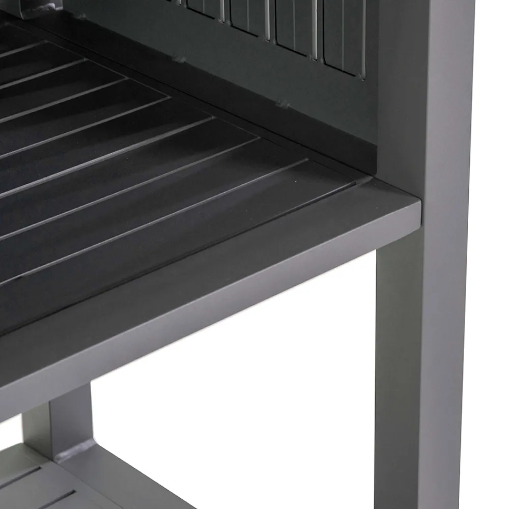 Viadurini in the Garden Gartenideen-Trolley für den Außenbereich aus lackiertem Aluminium mit verschiedenen Oberflächen - Hotel