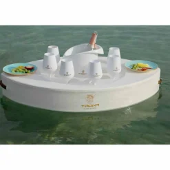 Trona Gartenideen-Bootfahrende weiße Kunstlederschwimmbar Made in Italy