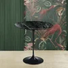 Viadurini Living Moderne Couchtische|Tulip Tische-Tulip Eero Saarinen H 52 Runder Couchtisch aus alpingrünem Marmor, hergestellt in Italien – Scarlet