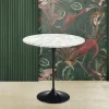 Viadurini Living Moderne Couchtische|Tulip Tische-Tulip Eero Saarinen H 52 Runder Couchtisch aus Carrara-Marmor, hergestellt in Italien – Scarlet