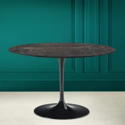 Viadurini Living Tulip Tische|Runde Tische-Tulpe Tisch Eero Saarinen H 73 in Keramik Noir Wunsch Made in Italy - Scharlachrot