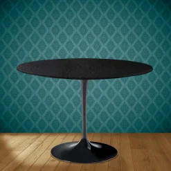 Viadurini Living Tulip Tische|Runde Tische-Tulpentisch Eero Saarinen H 74 Rund Keramik Sirius Made in Italy - Scharlachrot