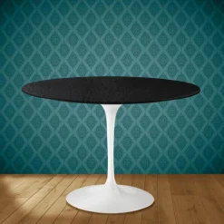 Viadurini Living Tulip Tische|Runde Tische-Tulpentisch Eero Saarinen H 74 Rund Keramik Sirius Made in Italy - Scharlachrot