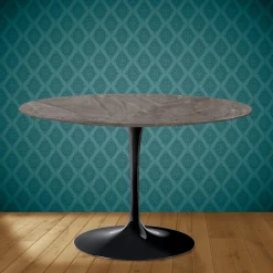 Viadurini Living Tulip Tische|Runde Tische-Tulpentisch Eero Saarinen H 74 aus Keramik Kira Made in Italy - Scharlachrot