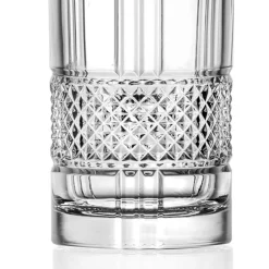 Viadurini Kitchen Italienisches Kristallgeschirr-Tumbler Eco Kristallgläser Set Diamant Dekoration 12 Stück - Lebendig