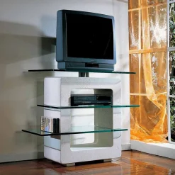 Viadurini Living Tv-Möbel-TV-Möbel aus Stein und Kristall in modernem Design Agnes