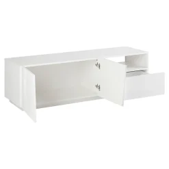 Viadurini Living Tv-Möbel-TV-Schrank mit 2 Türen, einer Schublade und einem offenen Fach Made in Italy - Popilio