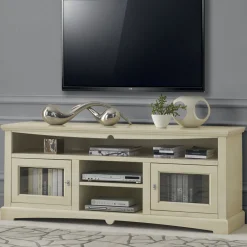 Viadurini Classic Tv-Möbel-TV-Ständer mit 2 Türen und 3 offenen Fächern, hergestellt in Italien – Ymir