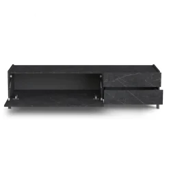 Viadurini Living Tv-Möbel-TV-Ständer mit Melamin-Marmor-Finish, hergestellt in Italien – Zink