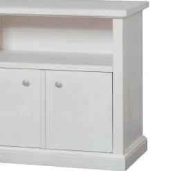 Viadurini Classic Tv-Möbel-TV-Ständer mit offenem Fach und 2 Türen Made in Italy - Alpan