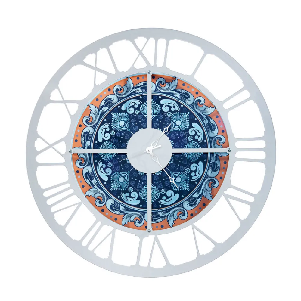 Viadurini Time Design Wanduhren-Uhr aus Eisen in 3 verschiedenen Ausführungen, hergestellt in Italien – Weizen