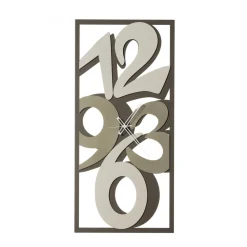 Viadurini Time Design Wanduhren-Uhr aus Eisen mit großen Zahlen, hergestellt in Italien – Aquarium