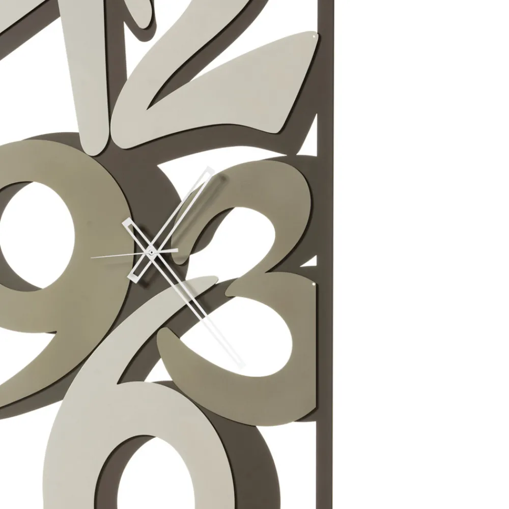 Viadurini Time Design Wanduhren-Uhr aus Eisen mit großen Zahlen, hergestellt in Italien – Aquarium