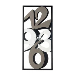 Viadurini Time Design Wanduhren-Uhr aus Eisen mit großen Zahlen, hergestellt in Italien – Aquarium