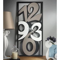 Viadurini Time Design Wanduhren-Uhr aus Eisen mit großen Zahlen, hergestellt in Italien – Aquarium